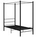 Estructura de cama con dosel metal 