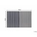 Beliani Alfombra de exterior HALDIA 120x180 Azul