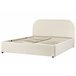 Beliani Cama con almacenaje Bouclé QUILLIEN 152x217 Beige