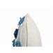 Beliani Cojín decorativo DATURA Azul Claro