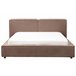 Beliani Cama con somier Bouclé LINARDS 210x242 Blanco