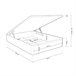 Canapé Luxury 3D 150x190 Blanco