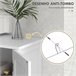 Armario de Baño MDF kleankin, hogar - baño Blanco