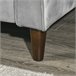 Sofá Cama Poliéster, Espuma, Madera HOMCOM Gris