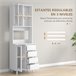 Alacena de Cocina MDF HOMCOM, hogar - cocina Blanco