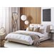 Beliani Cama de agua Poliéster ALBI 175x211 Beige