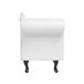 Beliani Chaise longue izquierdo Piel sintética LATTES Blanco