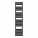 Radiador toallero mural Voss 801 W 19 lamas acero Negro