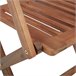4 Sillas de jardín plegables de madera con cojines Azul