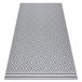 Alfombra de cuerda sisal FLAT 48357/951 Cuadrados 120x170 Gris