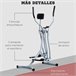 Bicicleta Elíptica Acero, ABS HOMCOM, deportes y ocio - fitness Gris