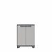 Armario resina LINEAR  bajo 90x68x39cm negro gris Negro/ Gris