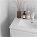 Armario de Baño Melamina de Madera, Cerámica Sintética kleankin 61 Blanco