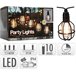 Guirnalda de luces led REJILLA 7,5 metros Negro