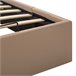 Cama canapé hidráulica cuero sintético 100x200 Marron