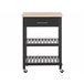 Beliani Carrito de cocina HIUMA 58 Blanco