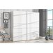 Armario NEVADA PLUS puertas correderas y 3 cajones 200x200cm Blanco