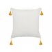 Beliani Cojín decorativo ABUTILON Beige