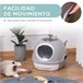 Arenero para Gatos PP, ABS PawHut Gris
