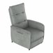 Sillón relax reclinable Savukoski acero poliéster Gris Claro