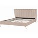 Beliani Cama con somier Terciopelo MIRIBEL 207x218 Beige