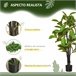 Plantas Artificiales PE, PEVA HOMCOM, hogar - decoración Verde