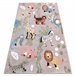 Alfombra FUN Africa para niños animales 80x150 Beige