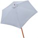 Parasol hexagonal 300 cm color antracita mástil madera Aktive Garden Gris