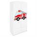 Armario 2 puertas 1 cajón Kocot Kids Babydream Bombero Blanco