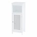 Mueble de baño Karlsøy con 1 puerta MDF ratán Blanco