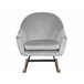Beliani Sillón mecedora OXIE Beliani Sillón mecedora OXIE Gris Claro
