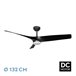 Ventilador De Techo Metal Serie Niger Negro