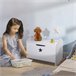 Organizador de Juguete de Niño E1 class MDF HOMCOM 62 Blanco