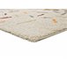 Alfombra shaggy geométrica BREMEN - ATTICGO 60x120 Blanco