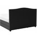 Beliani Cama con somier Poliéster MONTPELLIER 167x213 Gris Oscuro