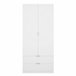 Armario 2 puertas efecto madera 81 Blanco