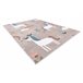 Alfombra FUN Sweety para niños unicornio arcoiris 200x290 Beige