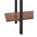 Estantería de 5 baldas LED de madera DARBY Marron