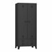 Armario Ropero Hankasalmi (2 puertas 1 perchero 4 compartimento 90 Negro