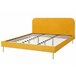 Beliani Cama Terciopelo FLAYAT 193x215 Beliani Cama Terciopelo FLAYAT 193x215 Amarillo