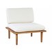 Beliani Conjunto de jardín Madera de acacia Crema