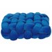 Beliani Cojín decorativo SIRALI Azul Marino