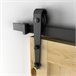 Herraje para Puerta Corredera Acero al Carbono HOMCOM 200 Negro