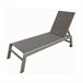 Tumbona BARBADOS de textileno y aluminio Marron
