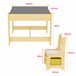 Juego de mesa para niños con 2 sillas Irixoa con cajas MDF Natural