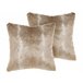 Beliani Cojín decorativo HORDEUM 45x45 Marron