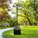 Farol de Jardín PP, ABS, Acero Inoxidable, Aleación de Aluminio Negro