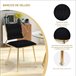 2 piezas, silla de comedor, silla de cocina, silla de salón Negro