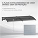 Marquesina Exterior Policarbonato Outsunny Negro