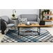 Alfombra INTERO REFLEX 3D enrejado 160x220 Azul